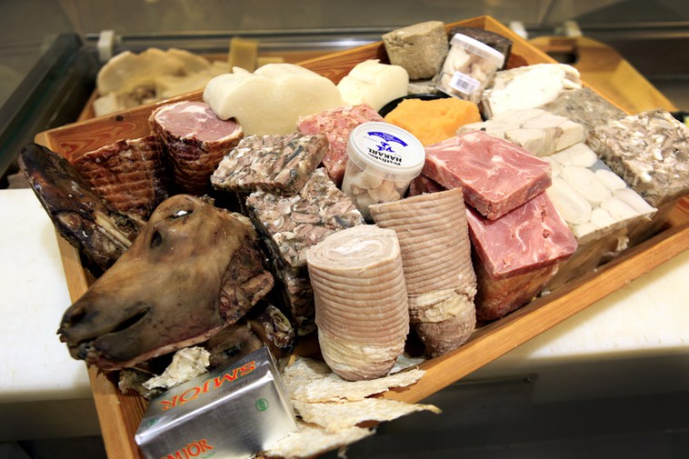 La comida tradicional de Islandia.
